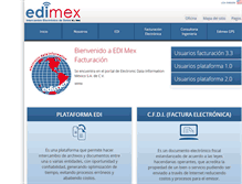 Tablet Screenshot of edimex.com.mx